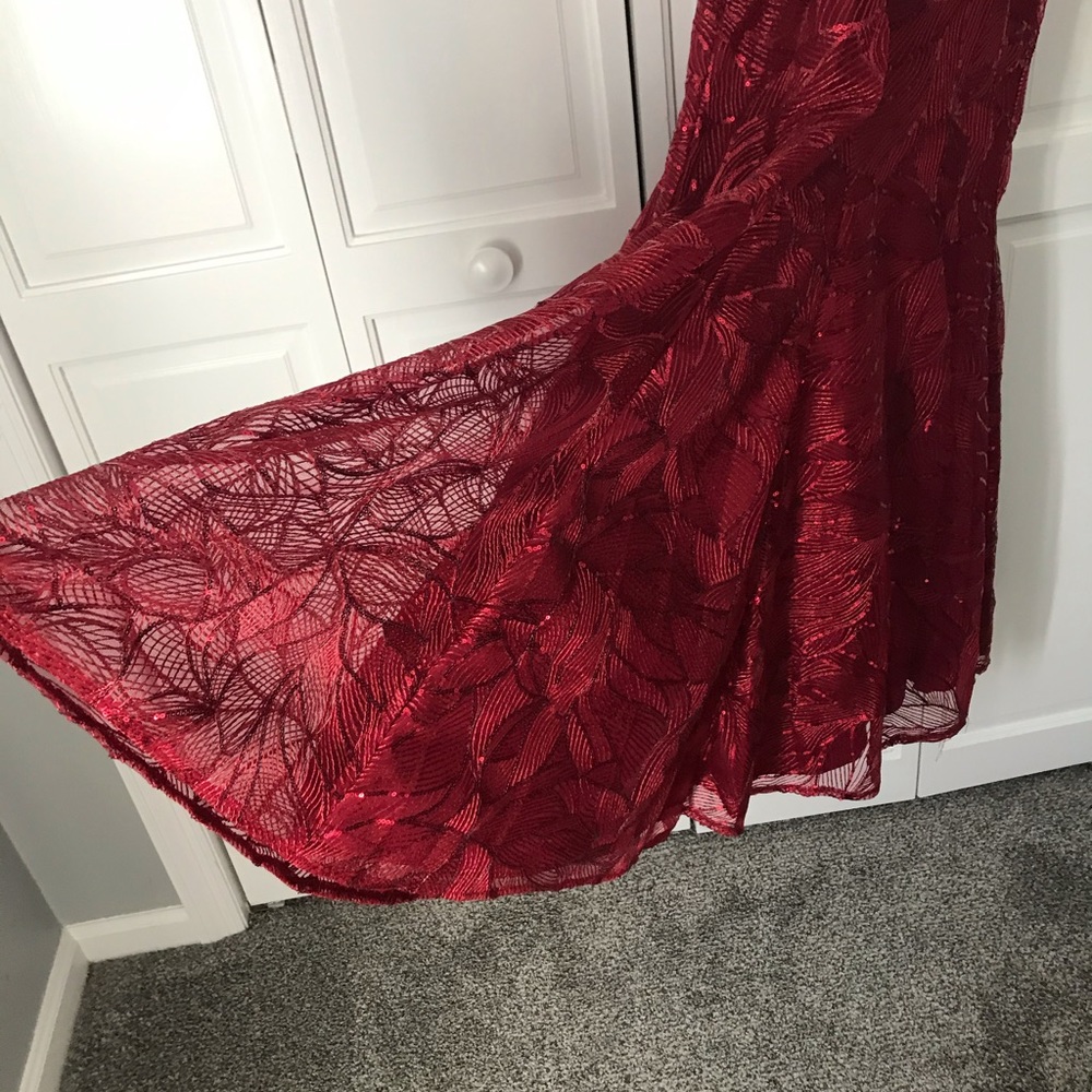 Size small full length formal party gown.